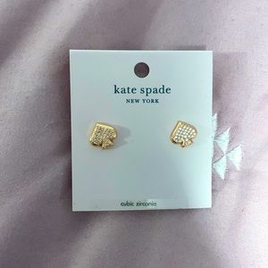 Kate Spade rose gold cz earrings